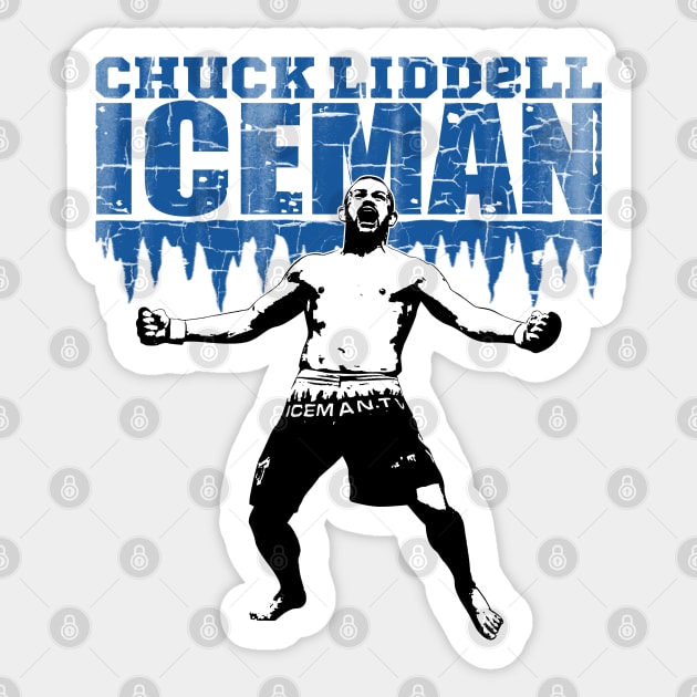 Chuck ''The Iceman'' Liddell Sticker by MMAMerch